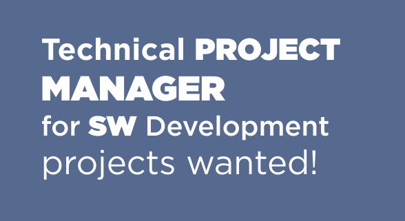 Technical Project Manager for SW development projects